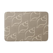 Beige Muscheln Bath Mat Badematte (Vorderseite)