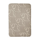 Beige Muscheln Bath Mat Badematte (Vorderseite Vertikal)