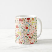 Beige Mushroom-Wald Kaffeetasse (VorderseiteRechts)