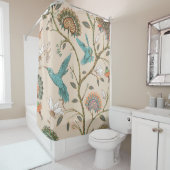 Beige nahtlose Muster mit stilisierten Blume und b Duschvorhang (Beispiel)