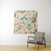 Beige nahtlose Muster mit stilisierten Blume und b Wandteppich (Beispiel (Horizontal))