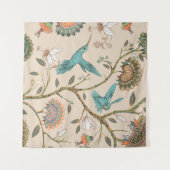 Beige nahtlose Muster mit stilisierten Blume und b Wandteppich (Vorderseite (Horizontal))