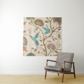 Beige nahtlose Muster mit stilisierten Blume und b Wandteppich (Beispiel)