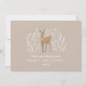 Beige natürliche Rentiere gezeichnet elegant schli (Vorderseite)