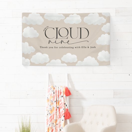 Beige natürliche Wolke neun Duschen moderne stilvo Banner (Insitu)