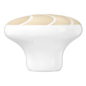 Beige Nautilus Coastal Style Keramikknauf (Seitenansicht)