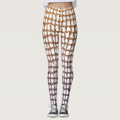 Beige Net-Leggings Leggings (Vorderseite)