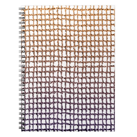 Beige Net Notebook Notizblock (Vorderseite)