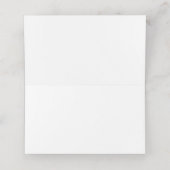 Beige Neutral Floral Wedding Platzkarte (Innenseite Aufgefaltet)
