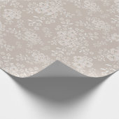 Beige neutrale Wildblume Geschenkpapier (Ecke)