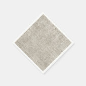 Beige neutrales falsches Leinengewebe elegant Serviette (Ecke)