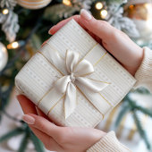 Beige neutrales Farbmuster-Wrap-Papier Geschenkpapier