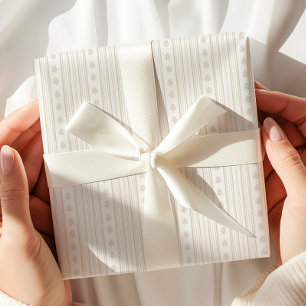 Beige neutrales Farbmuster-Wrap-Papier Geschenkpapier