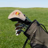 Beige Niedlich Bowtie Teddy Bear Golf Headcover (In SItu)