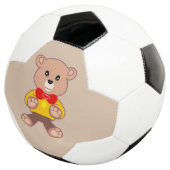 Beige Niedlich Bowtie Teddy Bear Soccer Ball (Dreiviertel)