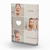 Beige Niedliches Baby Foto Collage Foto Block (Rechts)