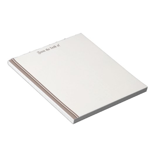 Beige Notepad Notizblock (angewinkelt)