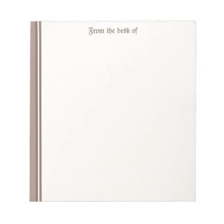 Beige Notepad Notizblock