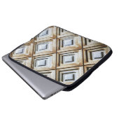 Beige Oberfläche Laptopschutzhülle (Vorne Knopf)