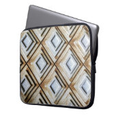 Beige Oberfläche Laptopschutzhülle (Vorderseite Links)