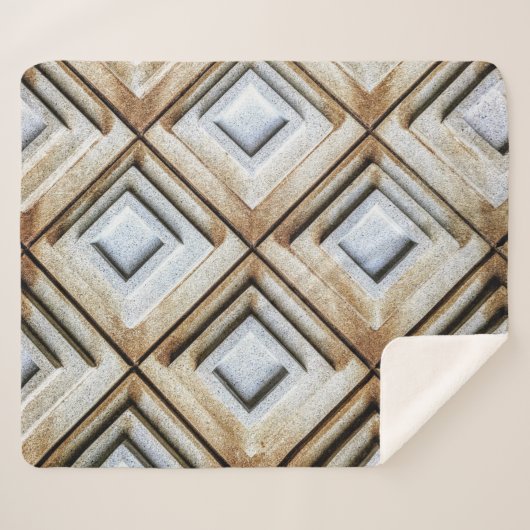 Beige Oberfläche Sherpadecke (Vorderseite (Horizontal))