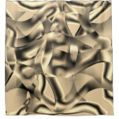 Beige- oder Khaki-Formen, in leuchtenden Tönen Duschvorhang (Vorderseite)