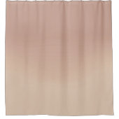 Beige Ombre Eleganter Duschvorhang (Vorderseite)