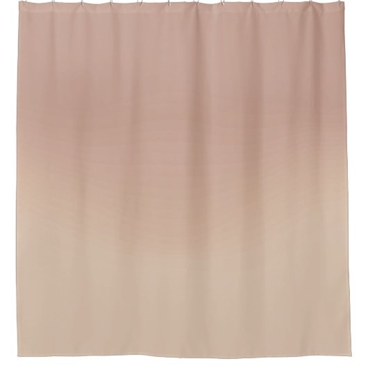 Beige Ombre Eleganter Duschvorhang (Vorderseite)