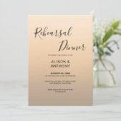 Beige Ombre Hintergrund-Probe Einladung (Stehend Vorderseite)