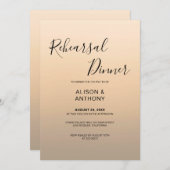 Beige Ombre Hintergrund-Probe Einladung (Vorne/Hinten)