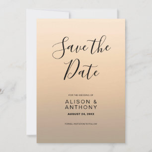 Beige Ombre Hintergrund Save The Date