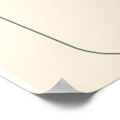 Beige Orange Bio ästhetische Pflanze Pot Poster (Ecke)