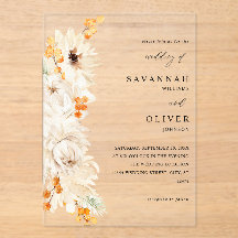 Beige & Orange Blumenzehen