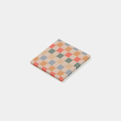 Beige orange braune, hintere Seite Post-it Klebezettel (angewinkelt)