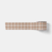 Beige orange kariert satinband (Vorderseite)