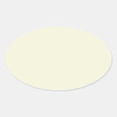 Beige Ovaler Aufkleber (Vorderseite)