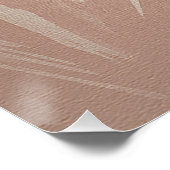 Beige Palm Zen Minimalistisch Wall Art Poster (Ecke)