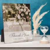 Beige Pastel Elegant Danke Souvenir Fotoplatte (Seite)