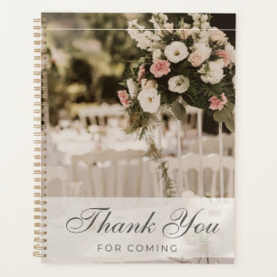 Beige Pastel Elegant Danke Souvenir Planer