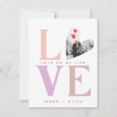 Beige Pastel Valentinstag Feiertagskarte (Vorderseite)