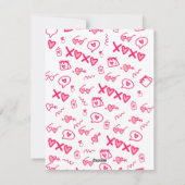 Beige Pastel Valentinstag Feiertagskarte (Rückseite)