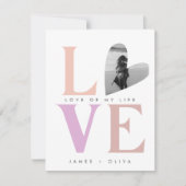 Beige Pastel Valentinstag Feiertagskarte (Vorderseite)