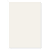 Beige Pastel Wildblume Tischnummer (Rückseite)