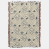 Beige-Patchwork Decke (Vorderseite Vertikal)