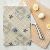 Beige-Patchwork Küchentuch (Viertel Falte)
