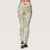 Beige-Patchwork Leggings (Rückseite)