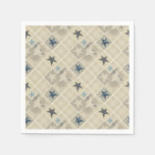 Beige-Patchwork Serviette (Vorderseite)