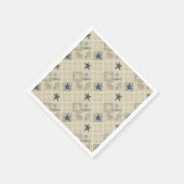 Beige-Patchwork Serviette (Ecke)