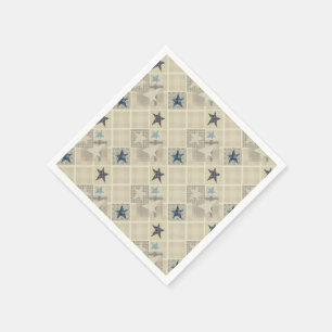 Beige-Patchwork Serviette