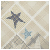 Beige-Patchwork Stoff (Muster)